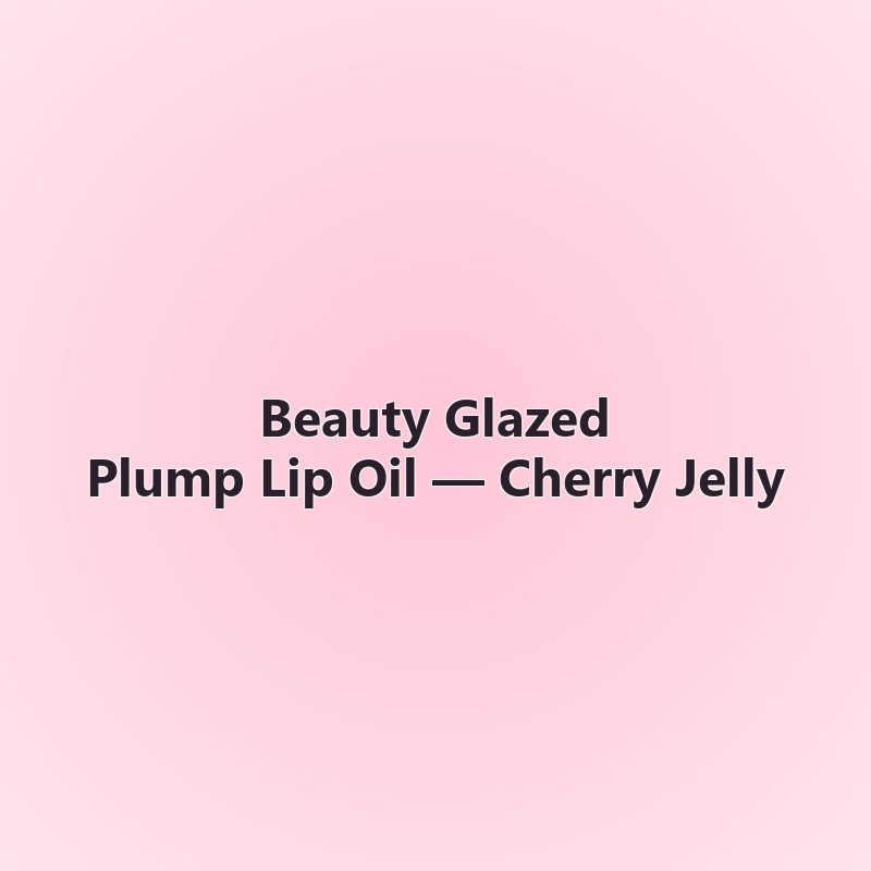 Plump Lip Oil — Cherry Jelly — Beauty Glazed